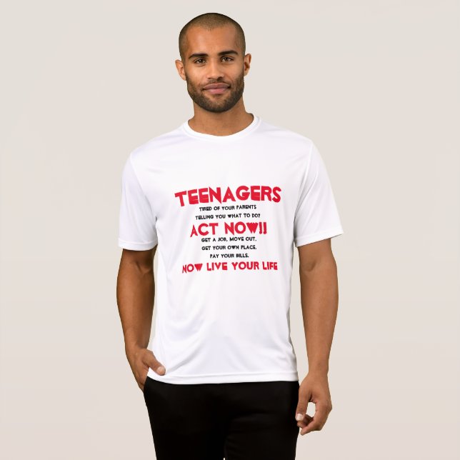 Tonåringar T Shirt (Hel framsida)