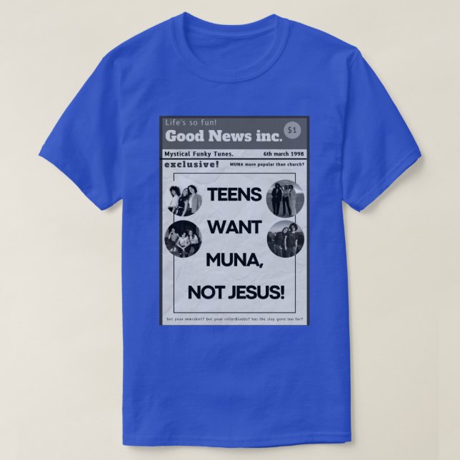 tonåringar vill inte poster muna, inte jesus MUNA T Shirt (Design framsida)