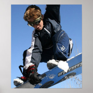 TonåringSnowboardingaffisch Poster