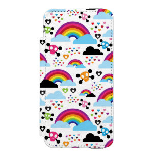 Tonårs- bakgrund för emoregnbågeskalle