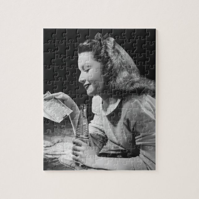 Tonårs- flicka pussel (Vertikal)