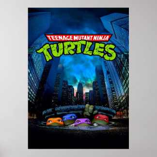 tonårsfilm av mutant ninja tirtles poster