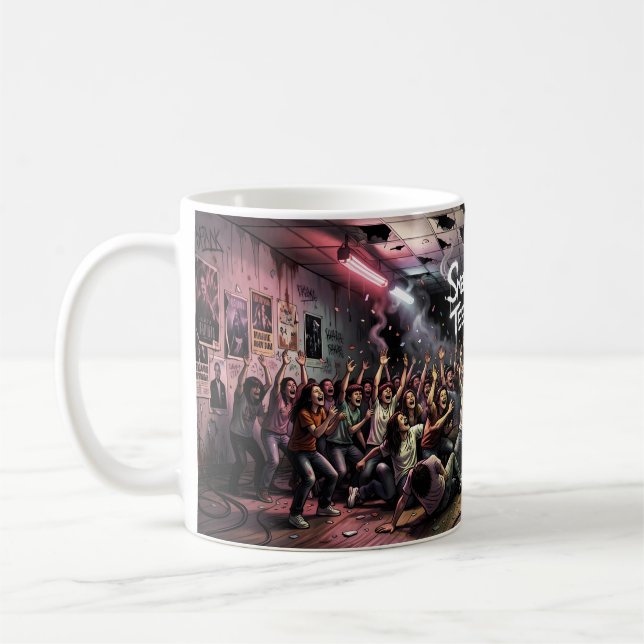 Tonårsgist Ungdomsuppror Källare Mug Kaffemugg (Vänster)