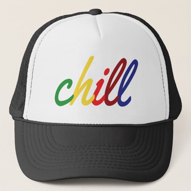 Tonårstjej Chill Retro Färger Keps (Framsida)