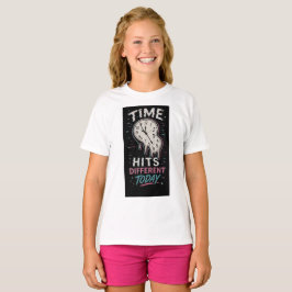 Tonårstjej Födelsedags T-Shirt -Tiden slår annorlu