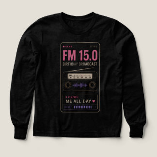 Tonårstjej Grafisk T-Shirt Söt Musikälskare Långär