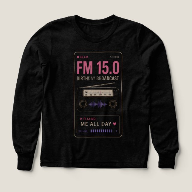 Tonårstjej Grafisk T-Shirt Söt Musikälskare Långär (Design framsida)