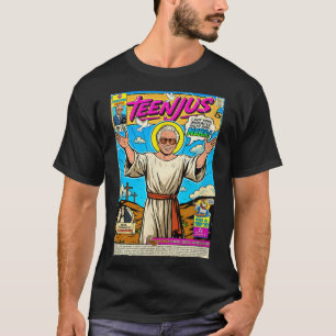 Tonårstjej Rollig Jesus Meme Kristus Tro Andra Kom T Shirt