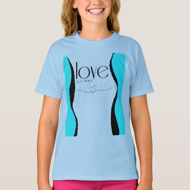 tonårstjej stil t shirt (Framsida)