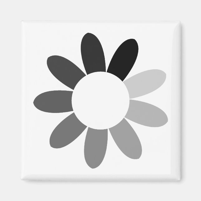 tonblomma (färg) magnet (Framsidan)