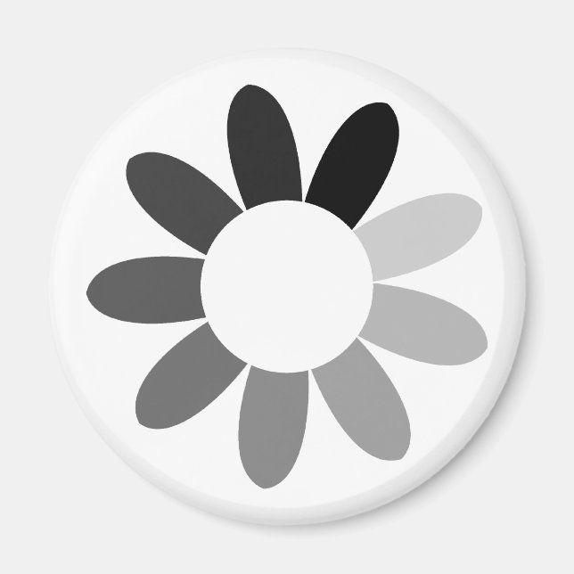 tonblomma (färg) magnet (Framsidan)