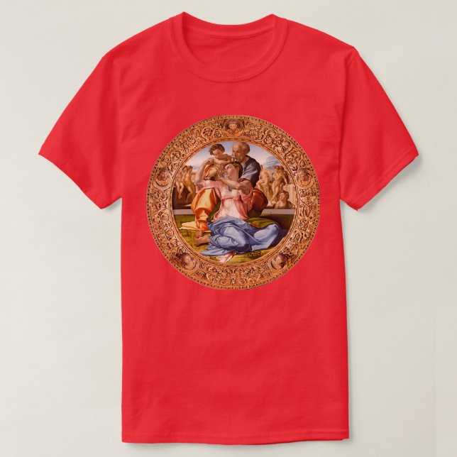 Tondo Doni 15041506 Michelangelo T Shirt (Design framsida)