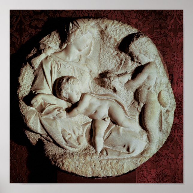 Tondo Taddei-cirkulär sten Poster (Framsidan)