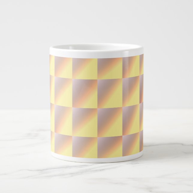 Tone-on-tone squares. jumbo mugg (Framsidan)
