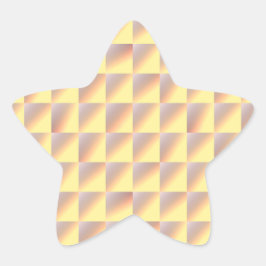 Tone-on-tone Squares. Stjärnformat Klistermärke