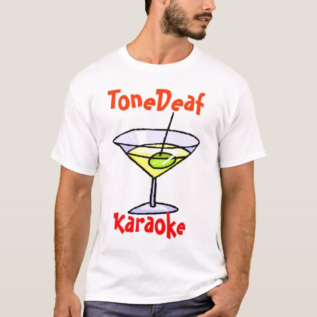 ToneDeaf Karaoke Tee Shirt (Framsida)