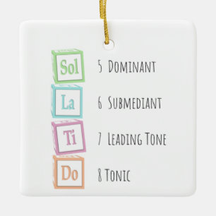 Toner från Solfege Musical Baby-blocks Julgransprydnad Keramik