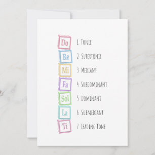 Toner från Solfeggio Musical Baby Blocks Inbjudningar