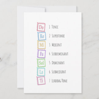 Toner från Solfeggio Musical Baby Blocks Inbjudningar