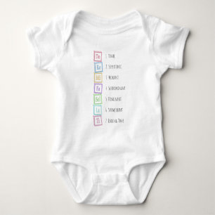 Toner från Solfeggio Musical Baby Blocks T Shirt
