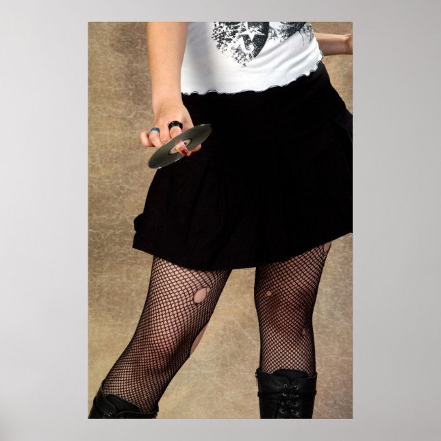 Tonerhanterare som håller på en CD Poster (Framsidan)