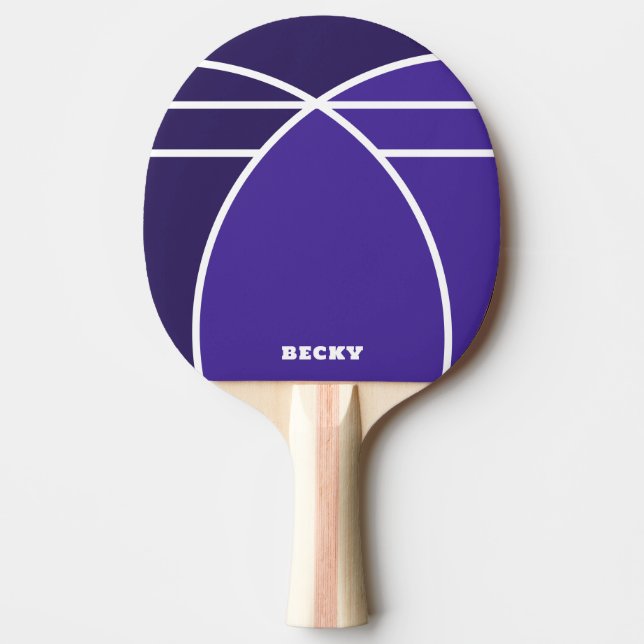 Tones of Blue Personalized Ping Pong Paddle Pingisracket (Framsidan)