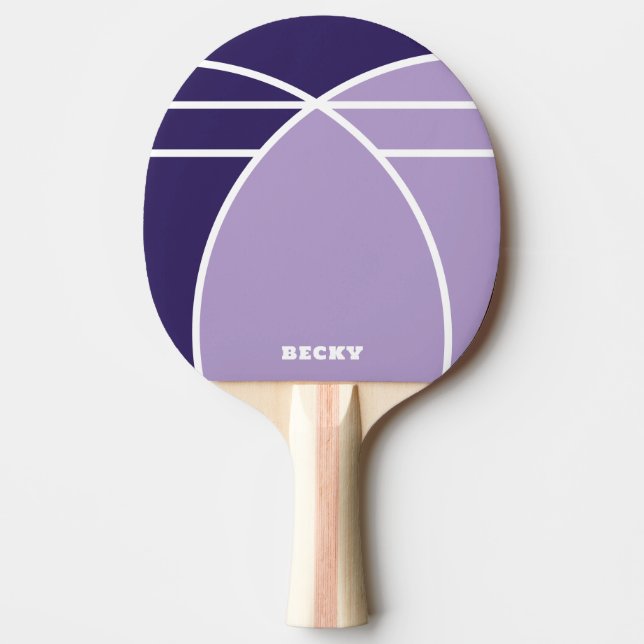 Tones of Purple Personalized Ping Pong Paddle Pingisracket (Framsidan)