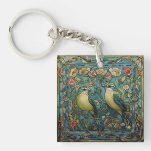 Tonfåglar i Kärlek Romantic Art nouveau Design