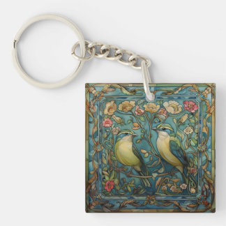 Tonfåglar i Kärlek Romantic Art nouveau Design