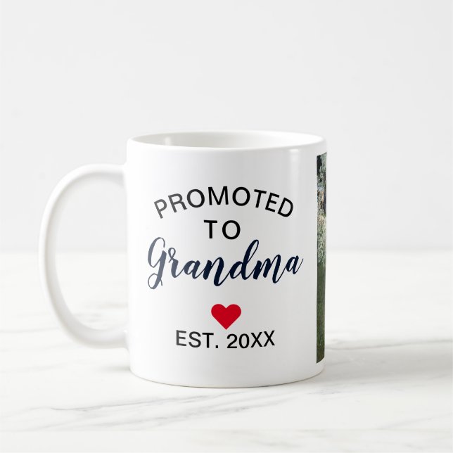 Tonfisk befordrad till Grandma Anpassningsbar Foto Kaffemugg (Vänster)