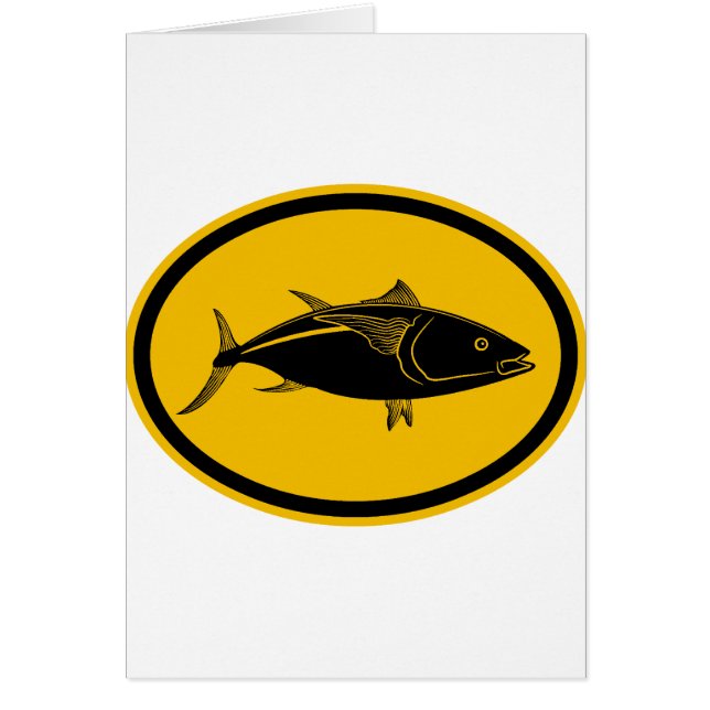 Tonfisk Hälsningskort (Framsidan)