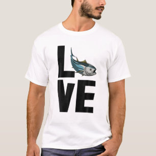 Tonfisk Kärlek Te Kvinnor i havsfiske Småfisk T Shirt