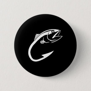 Tonfisk Krok minimal Fisher Man Fishing Älskare Knapp