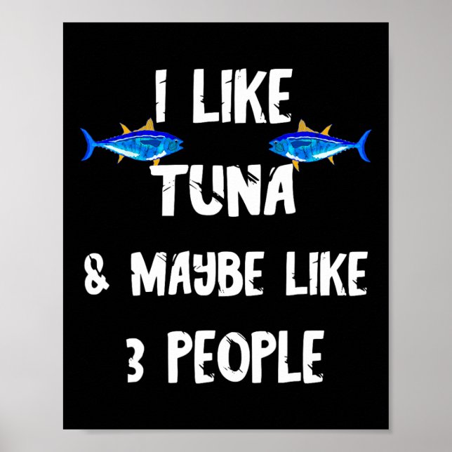 Tonfisk Rovfisk Tonfisklåda Rollig Tonfisk  Poster (Framsidan)
