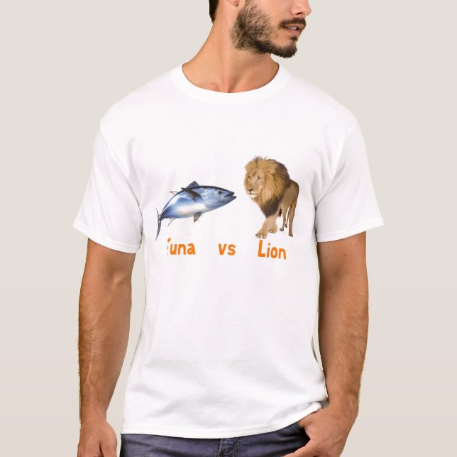 Tonfisk vs lejont tröja (Framsida)