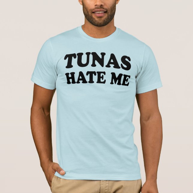 Tonfiskar hatar mig tee shirt (Framsida)