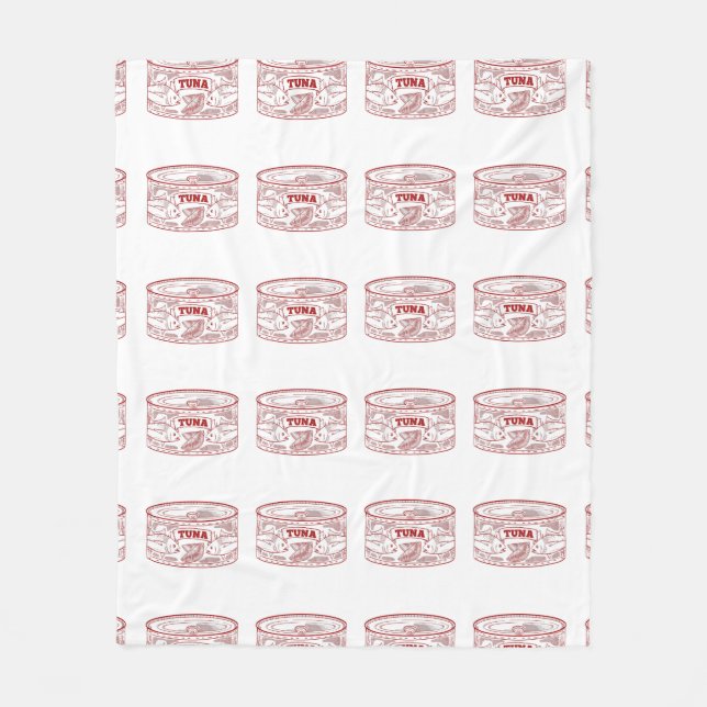 Tonfiskburk Fleecefilt (Framsidan)