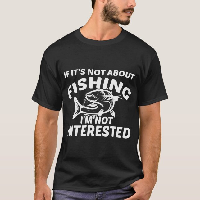 Tonfiske Fiskare Retro T Shirt (Framsida)