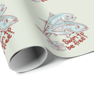 Tonfisken i lustig flykt presentpapper