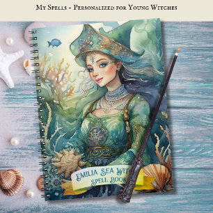 Tonfiskets havsvik Spådomar Bok Grimoire Anteckningsbok