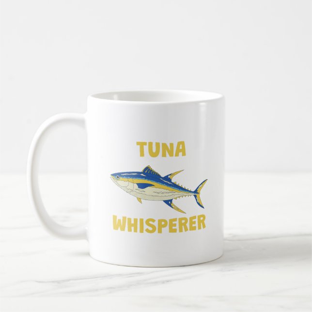 Tonfiskfiske vid viskning kaffemugg (Vänster)