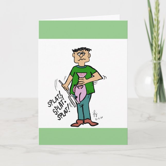 Tonfiskhälsningskort Tack Kort (Framsida)