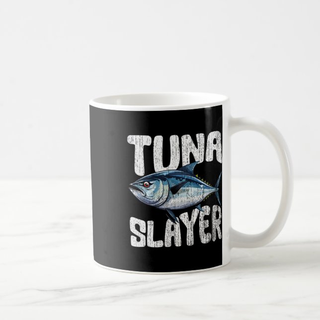 Tonfiskskikt i fantastisk för jakt på tonfisk med  kaffemugg (Höger)