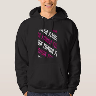 Tonga Camo Mönster Rosa Camouflage Hoodie