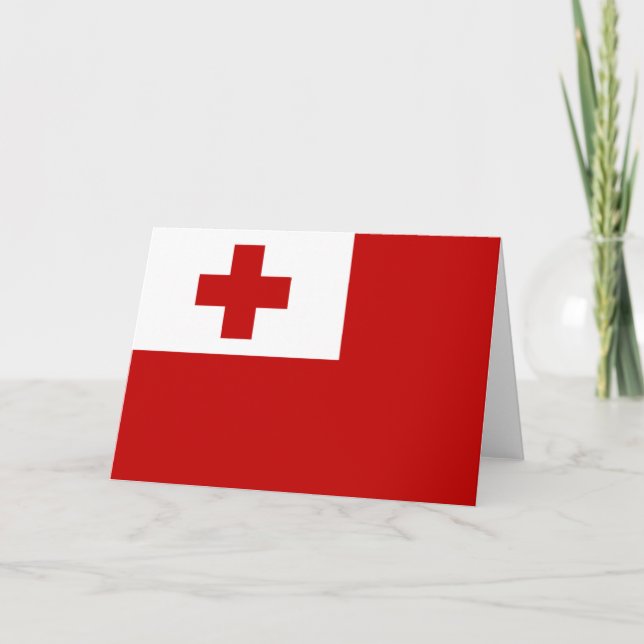 tonga flag kort (Framsida)