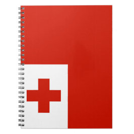 Tonga flagga anteckningsbok