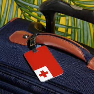 Tonga flagga bagagebricka