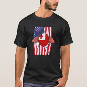 Tonga Flagga Blood Inside Me Home Pride Tongan Ame T Shirt