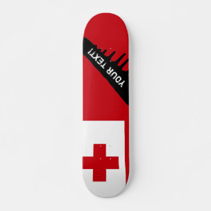 Tonga flagga mini skateboard bräda 18,7 cm