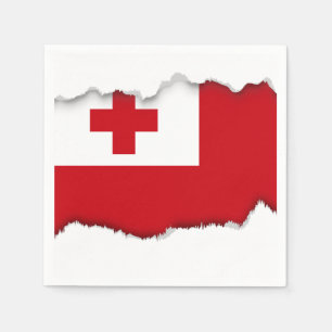 Tonga Flagga Pappersservett